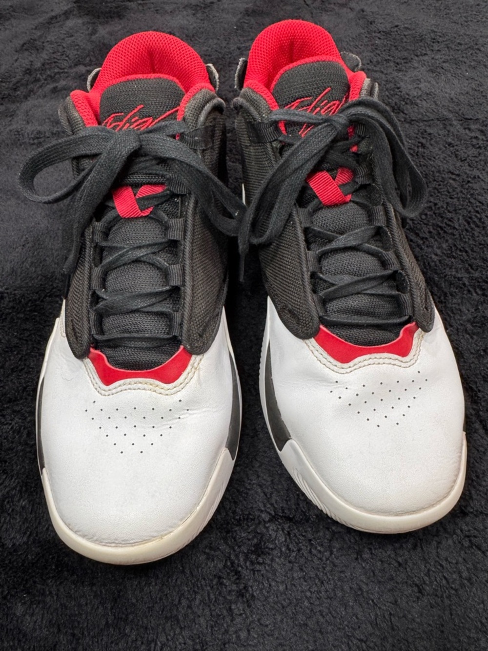Jordan Jumpman Two Trey Black Red White Size 6Y Basketball Sneakers